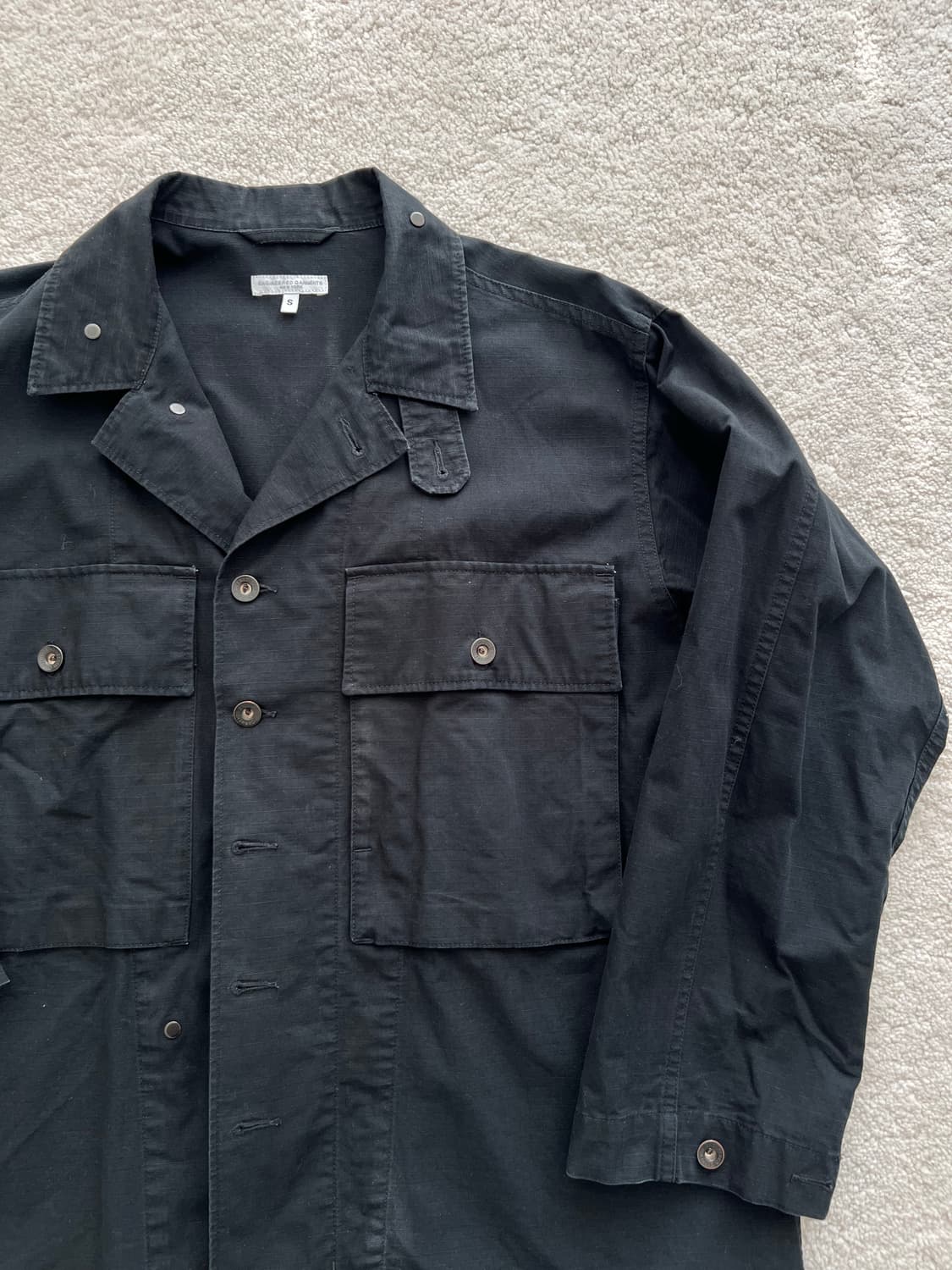 엔지니어드 가먼츠 립스탑 블랙 m43 셔츠 자켓 상품이미지2