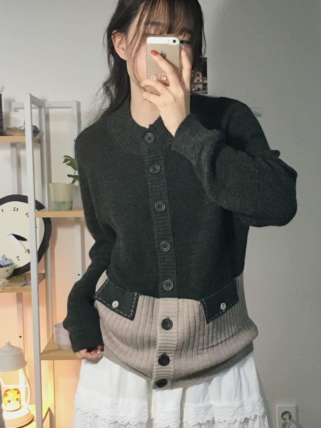 스티치 미니포켓 가디건  상품이미지2