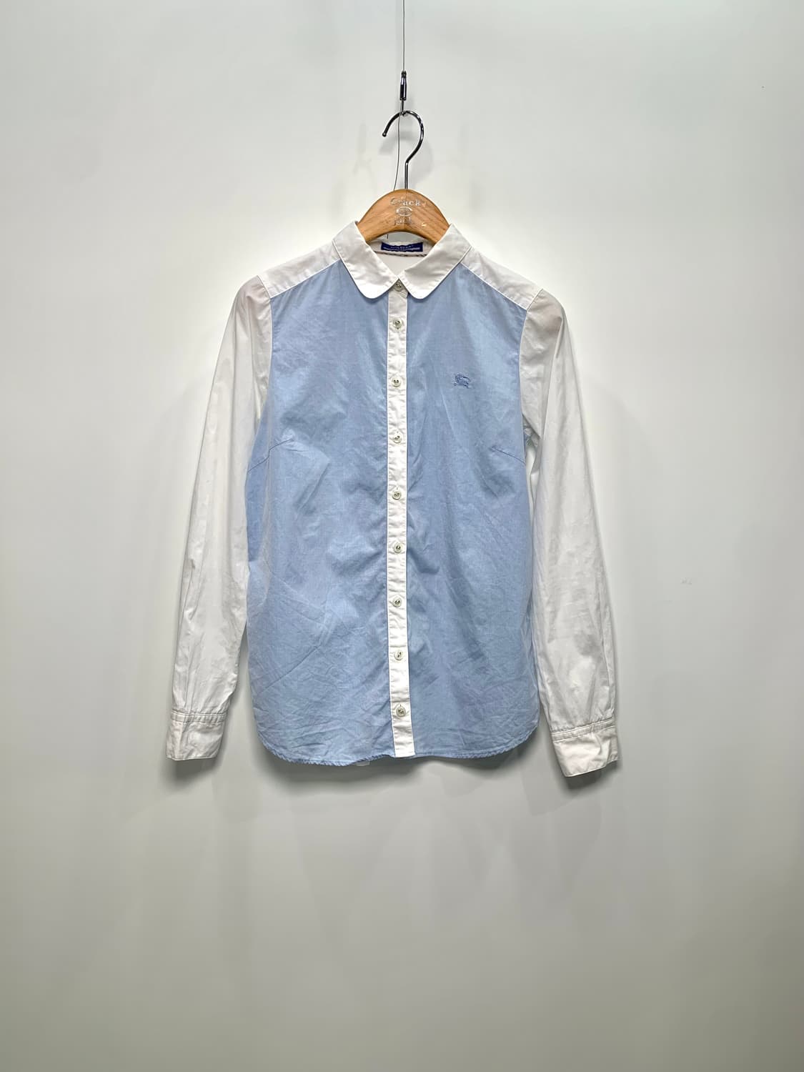 버버리 블루라벨 라운드 카라 셔츠  상품이미지1