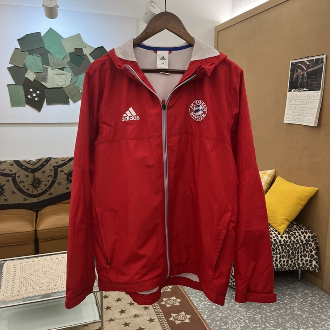 아디다스 바이에른 뮌헨 축구 풋볼 바람막이 자켓 100 C10174 상품이미지3