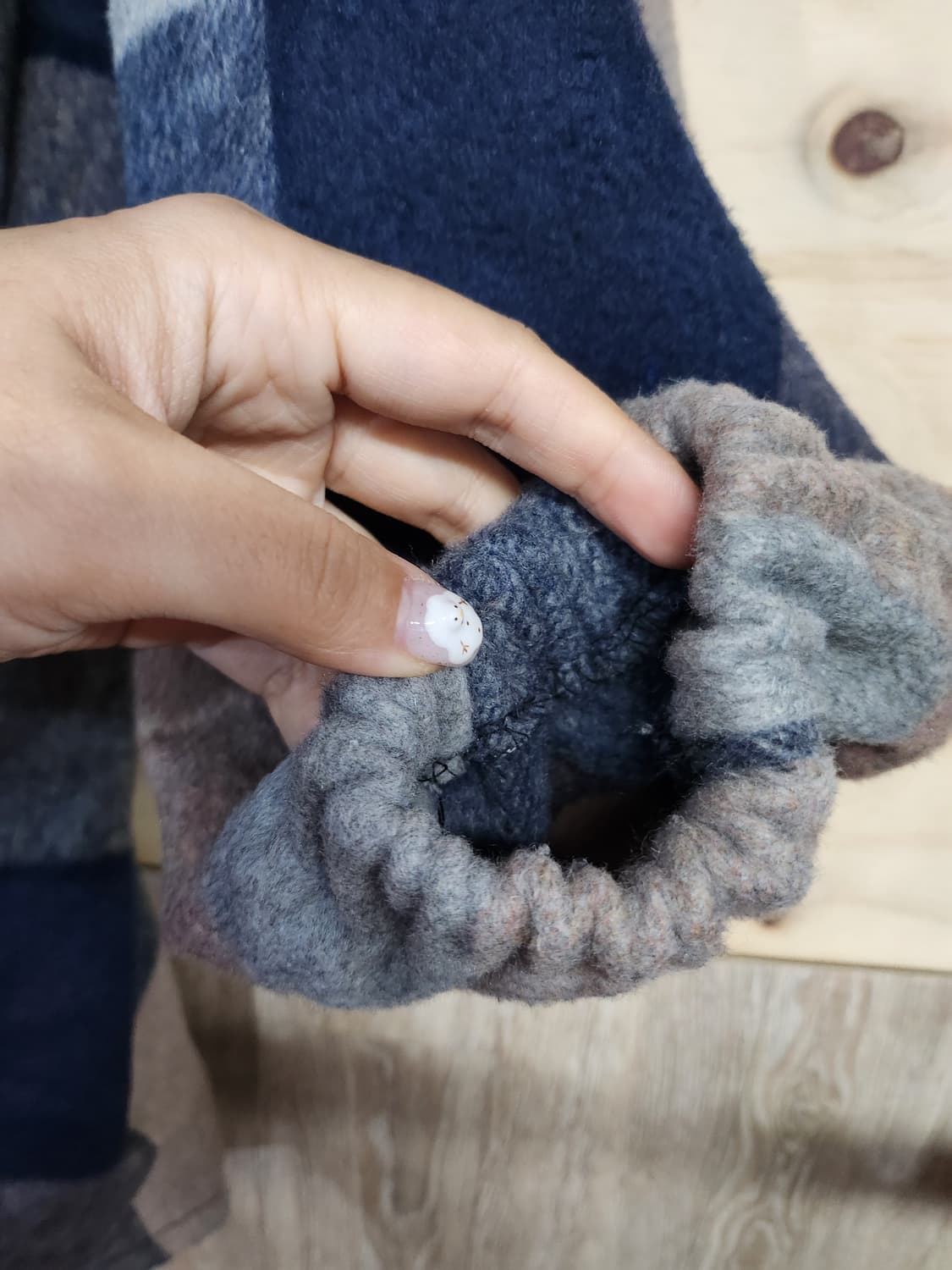 377) 후드 체크 남방 자켓 루즈핏 상품이미지5