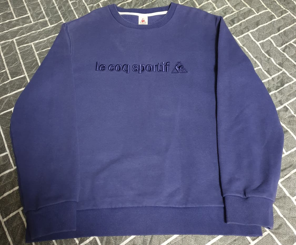 르꼬끄 스탠다드 자수로고 기모맨투맨 퍼플 (XL) 상품이미지1