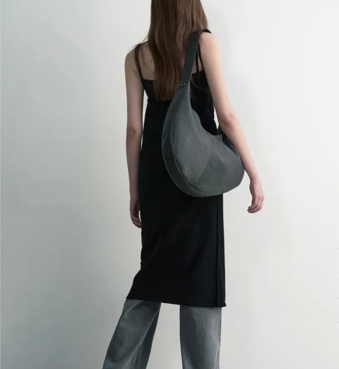 스튜디오테이블 크레페 빅 숄더백 워시드그레이 상품이미지6