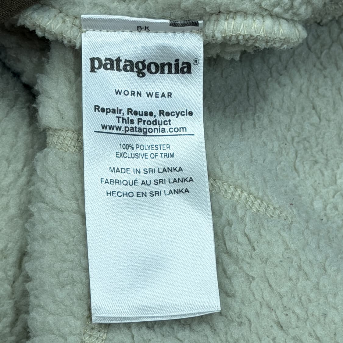 파타고니아 우먼 플리스 반집업 XS 상품이미지5