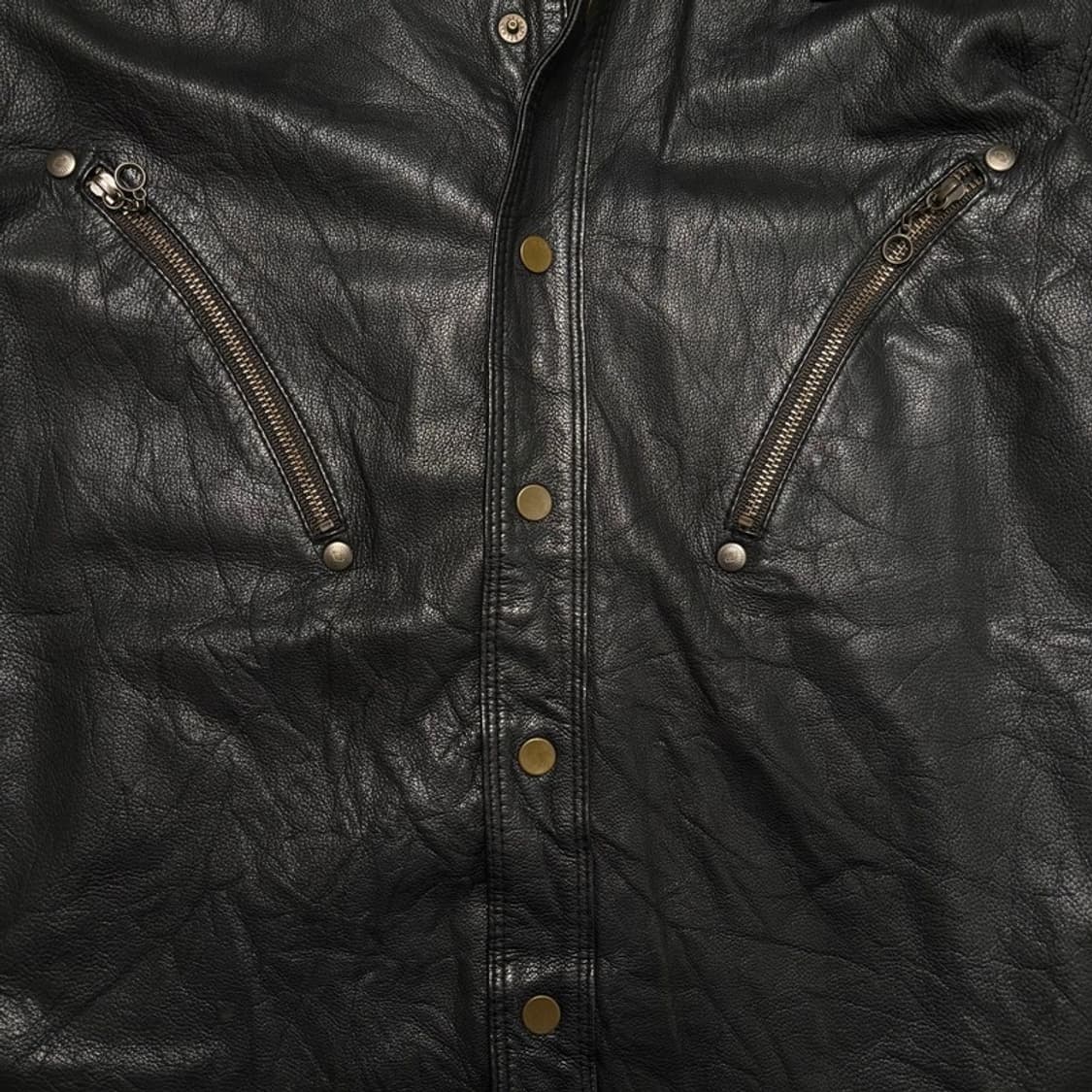 빈티지 가죽자켓 GOAT SKIN 블랙 S 상품이미지5