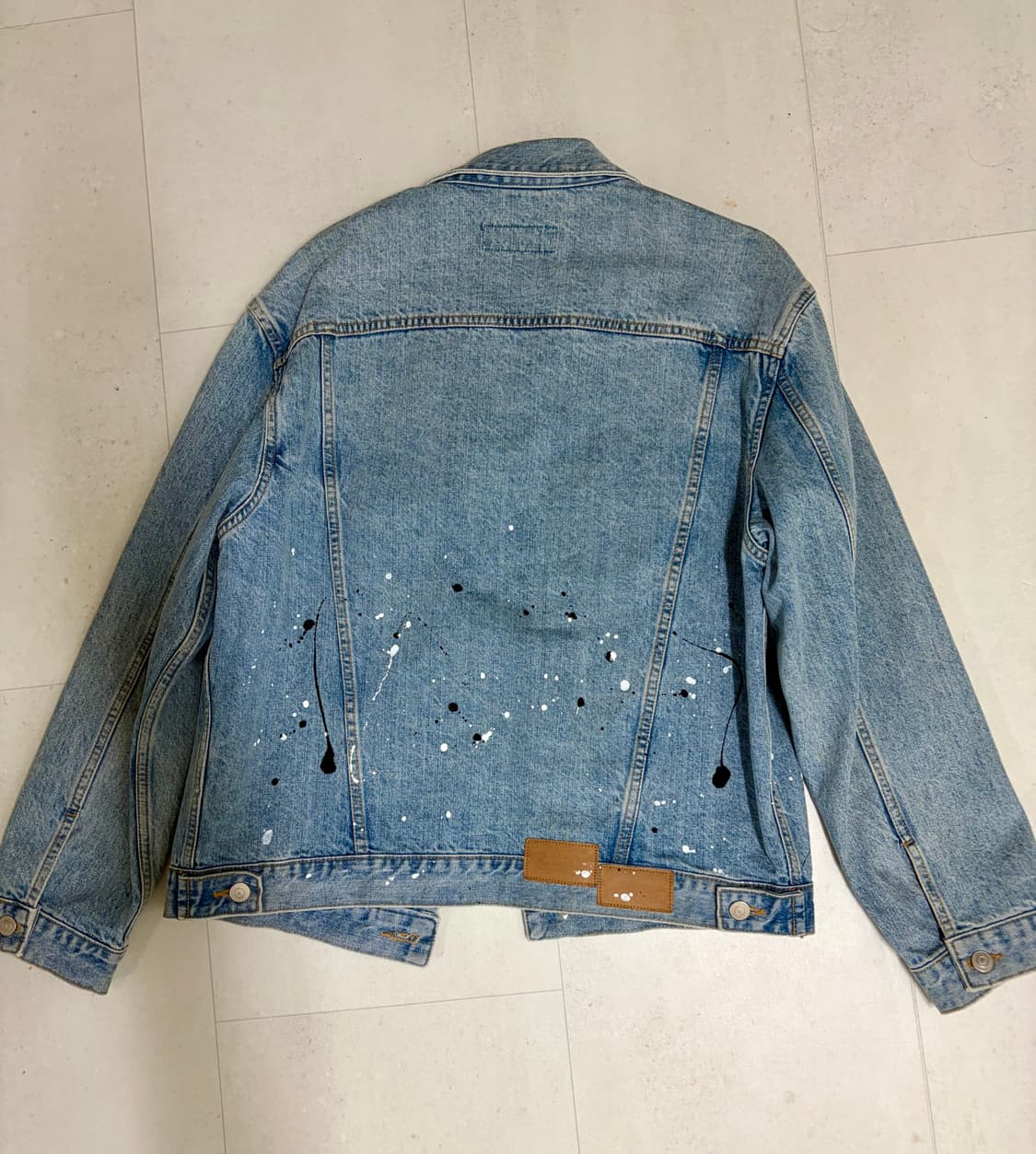 토니웩 페인팅 데님 청자켓 XL 상품이미지2