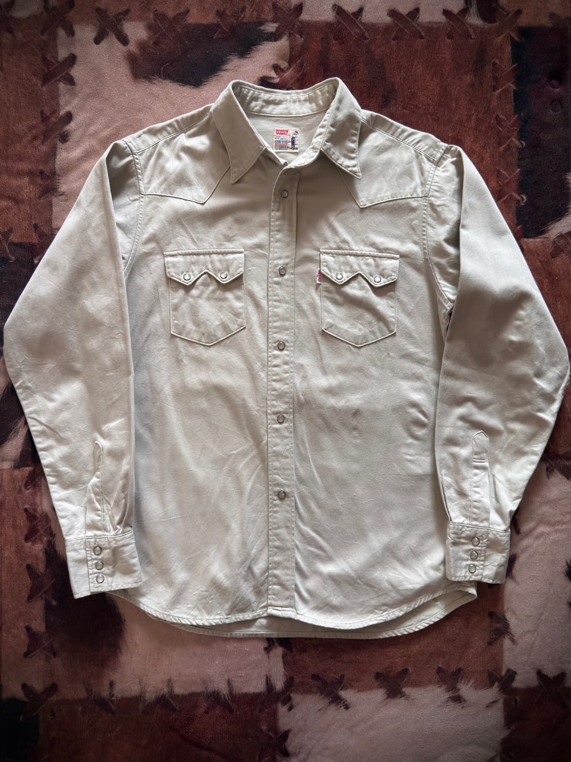 90s Levi's Cowgirl baby satin 웨스턴 셔츠 상품이미지1