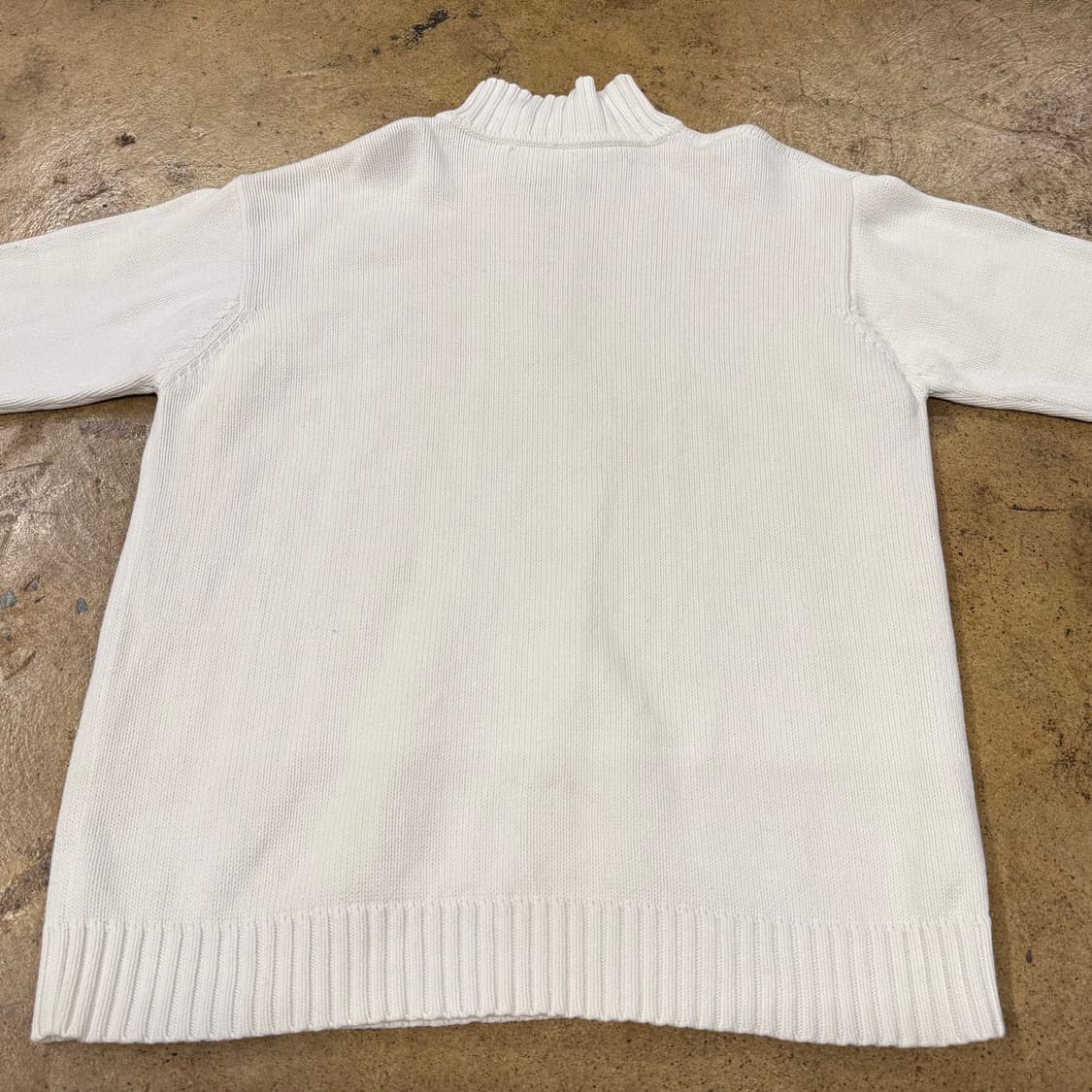 폴로 랄프로렌 화이트 니트 반집업  상품이미지4