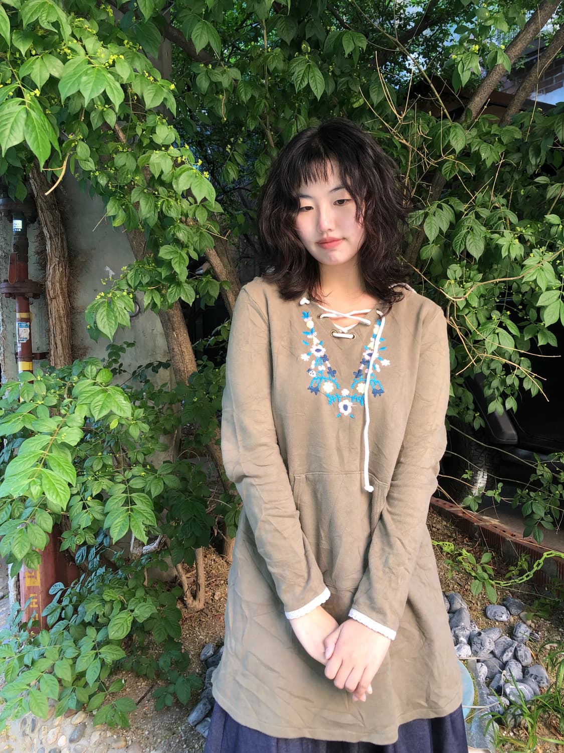 Beams Heart hood-dress 상품이미지5