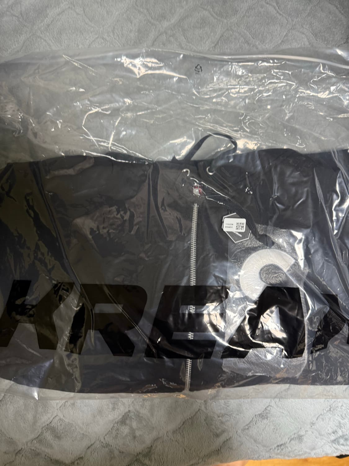 슈프림 s로고 후드집업 블랙 s사이즈 상품이미지3