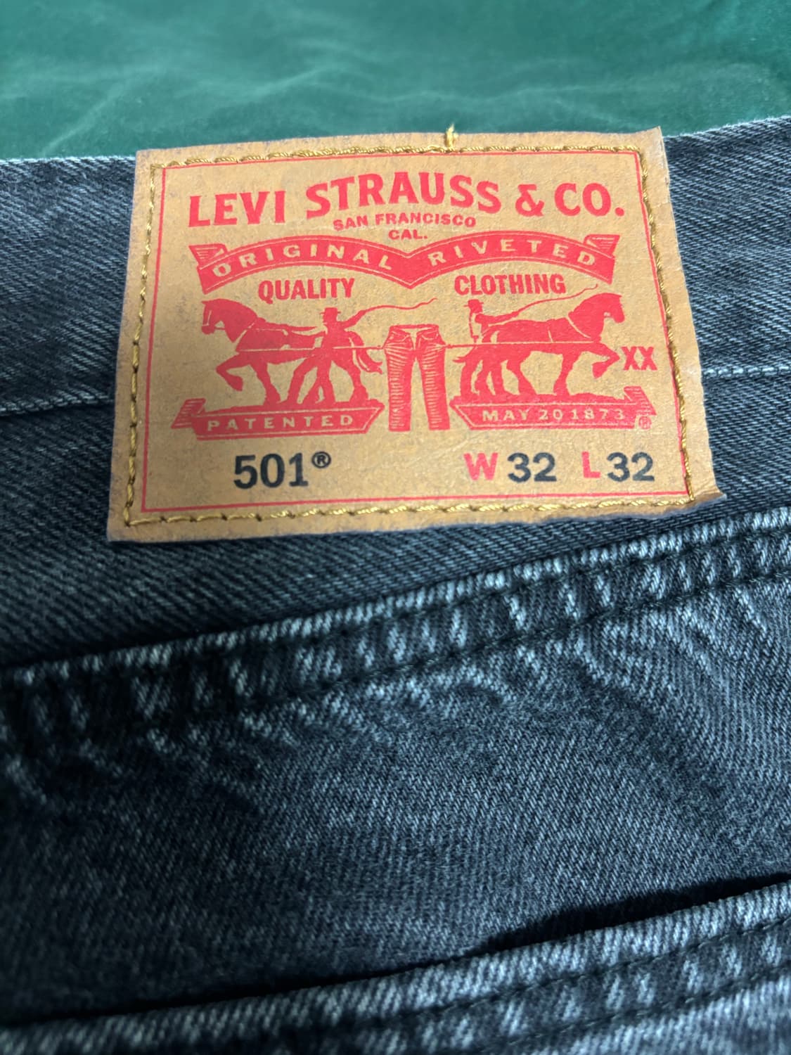 리바이스 501 블랭크탭 블랙 (미착용/미세탁) 상품이미지4