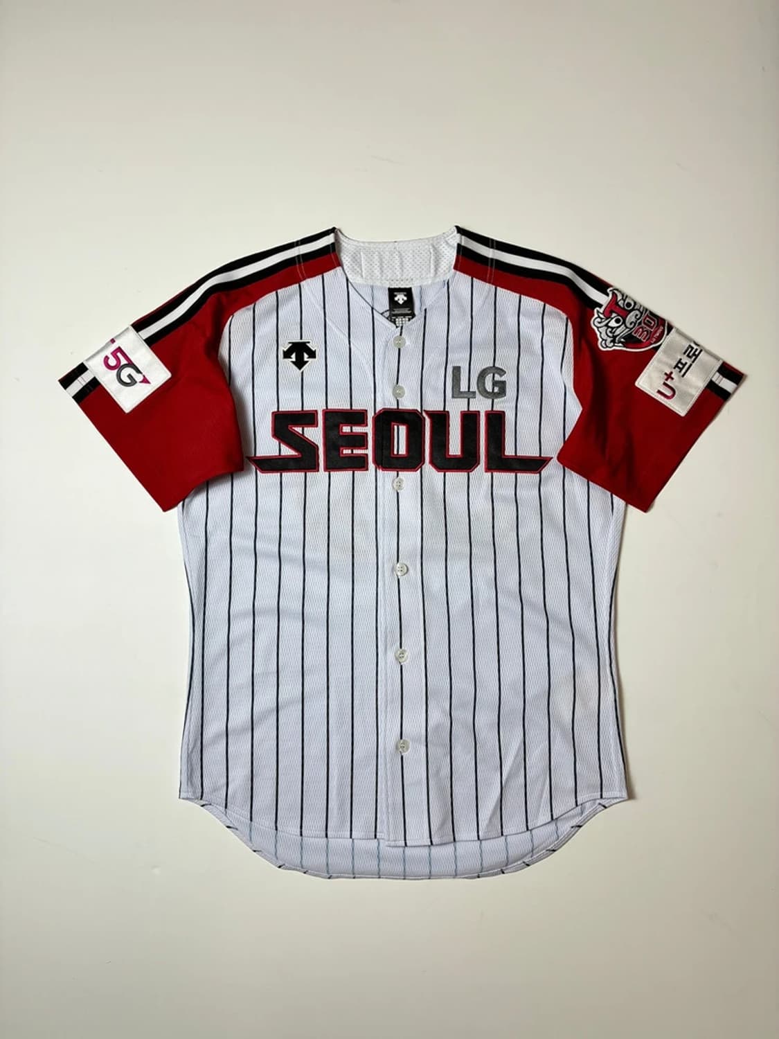 데상트 LG 59 정우영 반팔 야구 유니폼 PN8611 상품이미지3