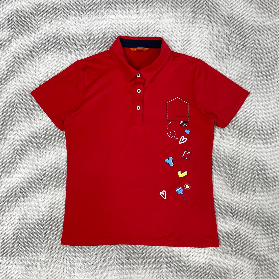 KYJ GOLF 빨간색 카라티 100 상품이미지1