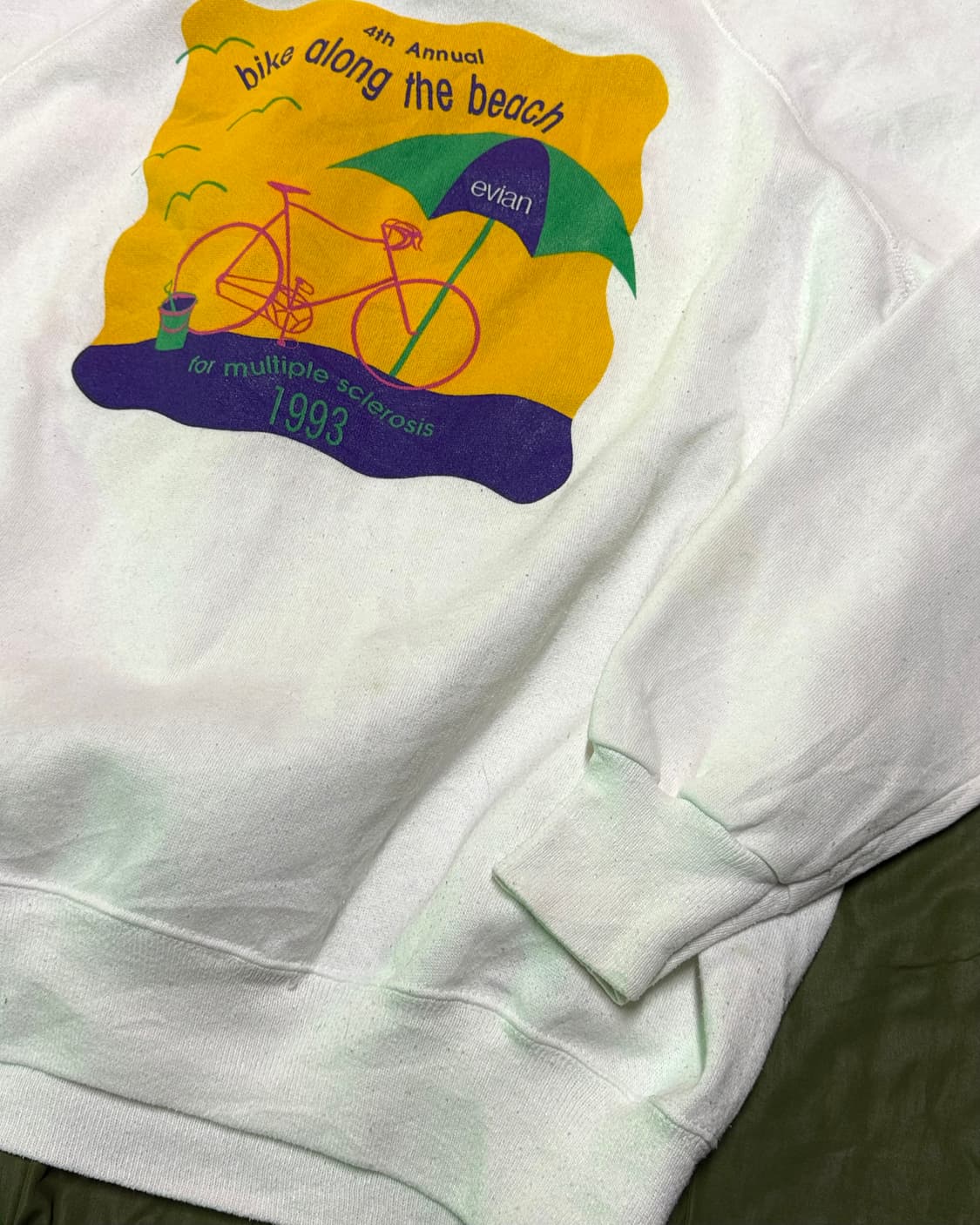 90's 헤인즈 Bike Along the Beach 스웻셔츠 XL 상품이미지3