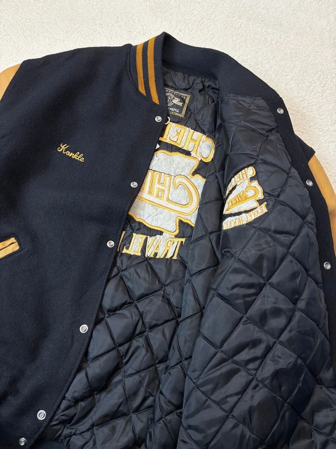 홀로웨이 90's USA 소가죽 바시티 자켓 PN6138 상품이미지3