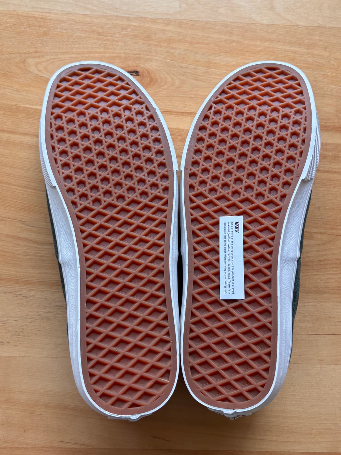 반스 어센틱 스웨이드 딥그린 카키 280 (새상품) 상품이미지4