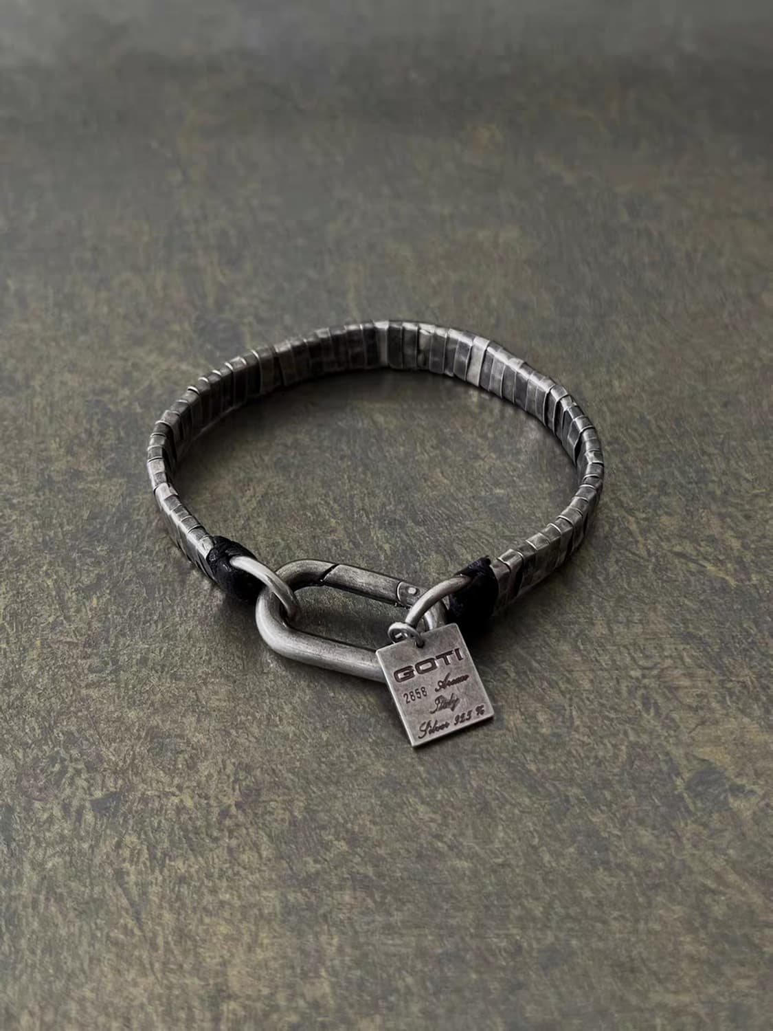 Oceanora 다크 고딕 핸드메이드 925 실버 헤비 팔찌 상품이미지5
