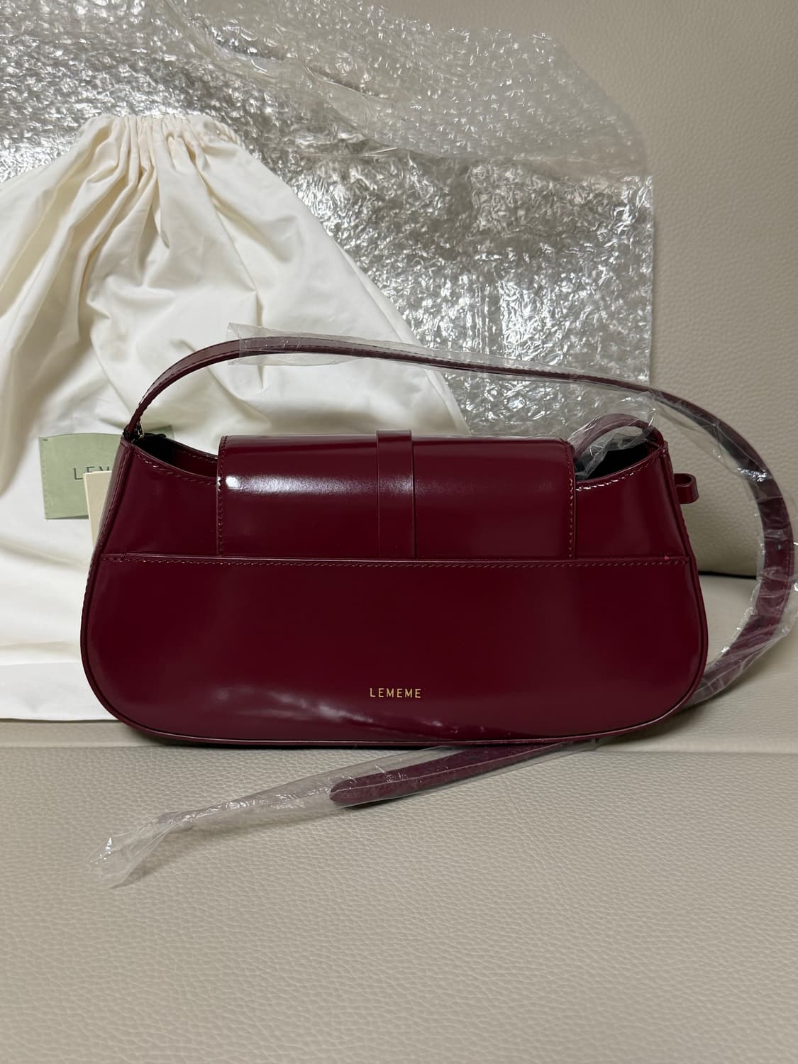 [새상품] 르메메 삭비뉴 Sac Vigne BlackCherry 숄더백 상품이미지3
