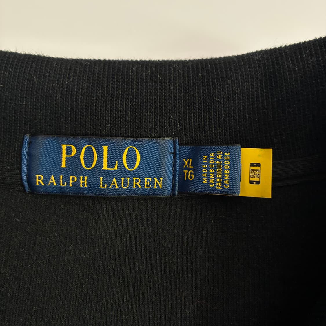Polo  폴로 랄프로렌 Qr신형 자수 블랙 반집업 니트 상품이미지3
