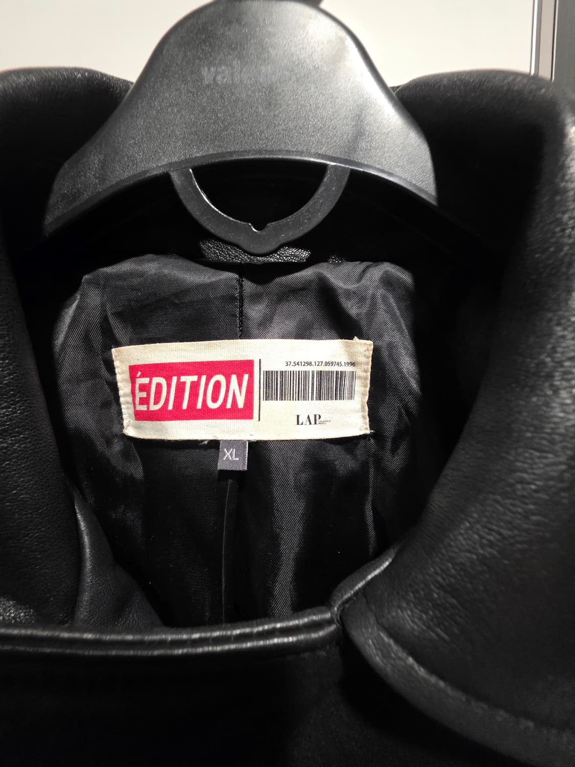 에디션 블랙 양가죽 라이더 자켓 XL 상품이미지4