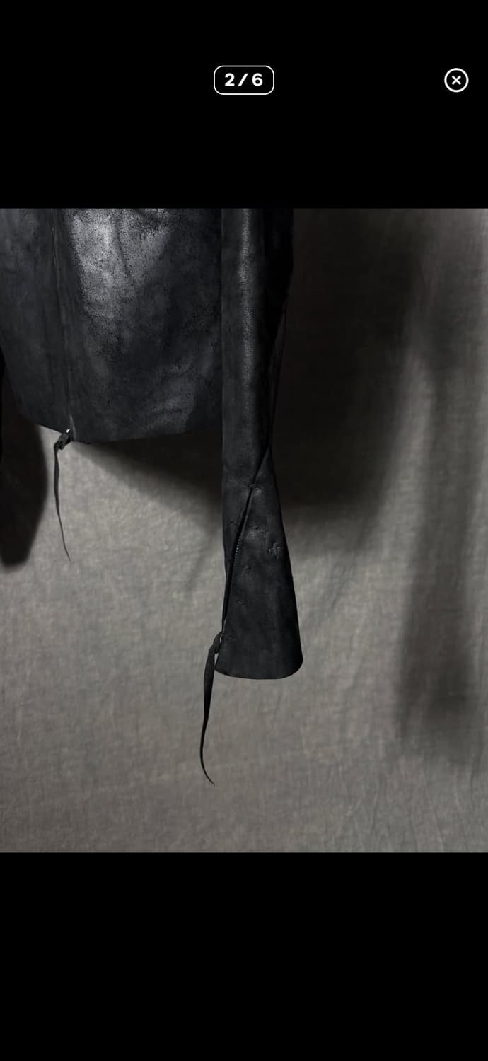 m.a+ Cross Seam Horse Leather Jacket 상품이미지2