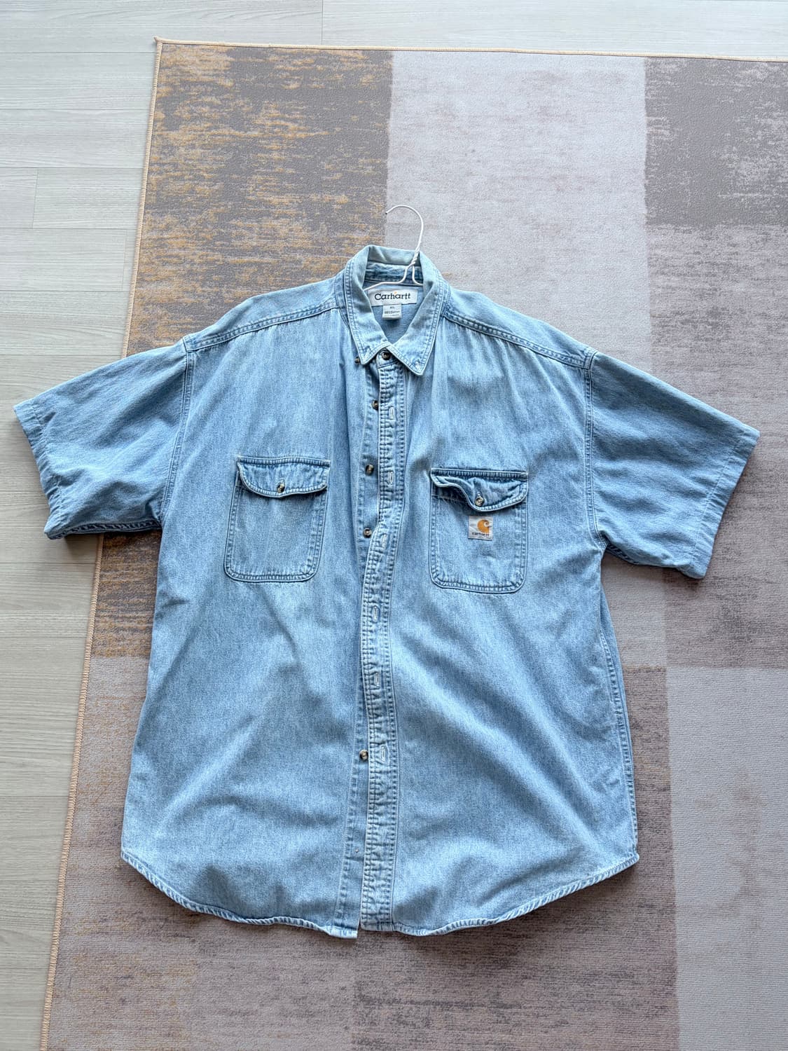 칼하트 데님 반팔 셔츠 xl 상품이미지1