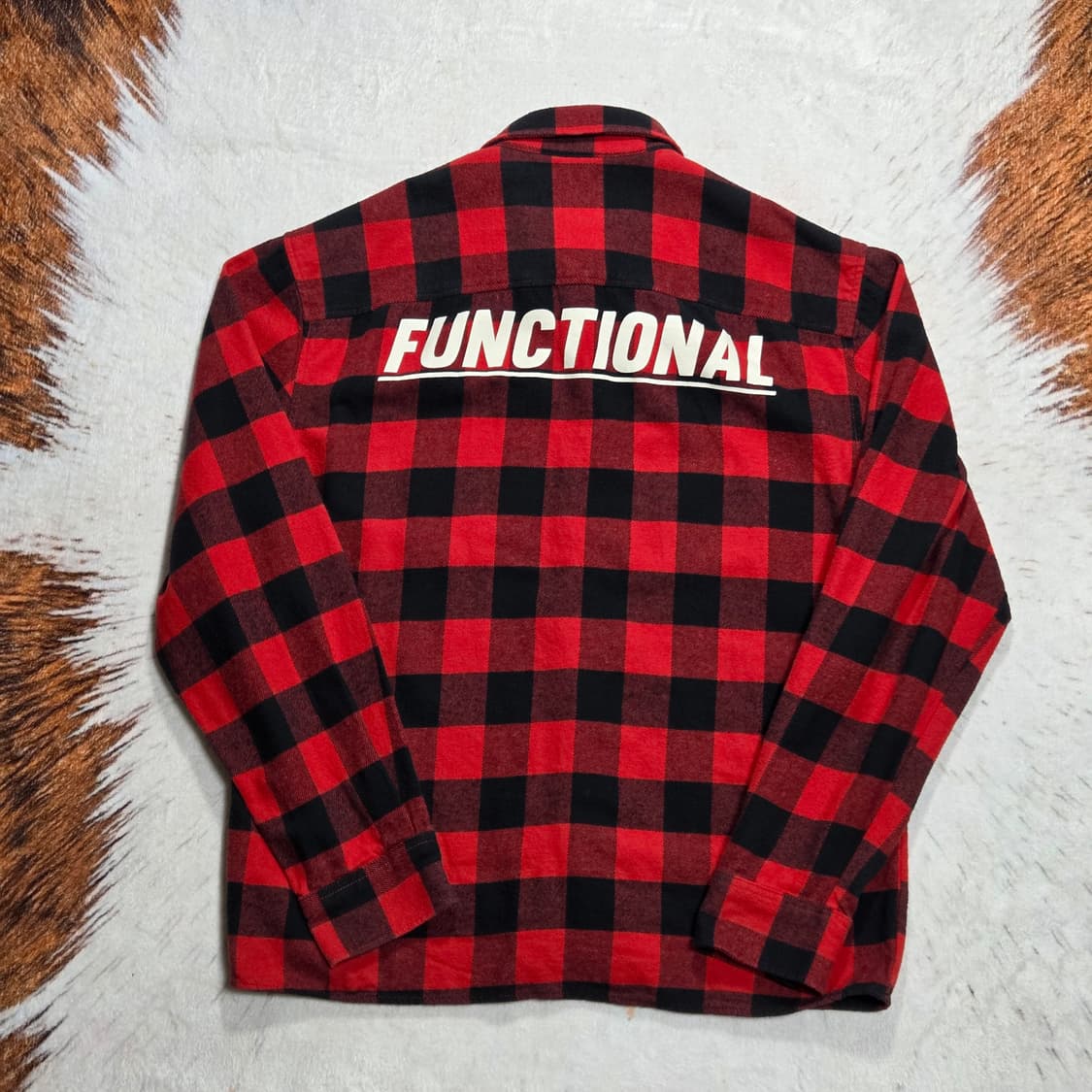 지프 레드 체크 코튼 셔츠 상품이미지4