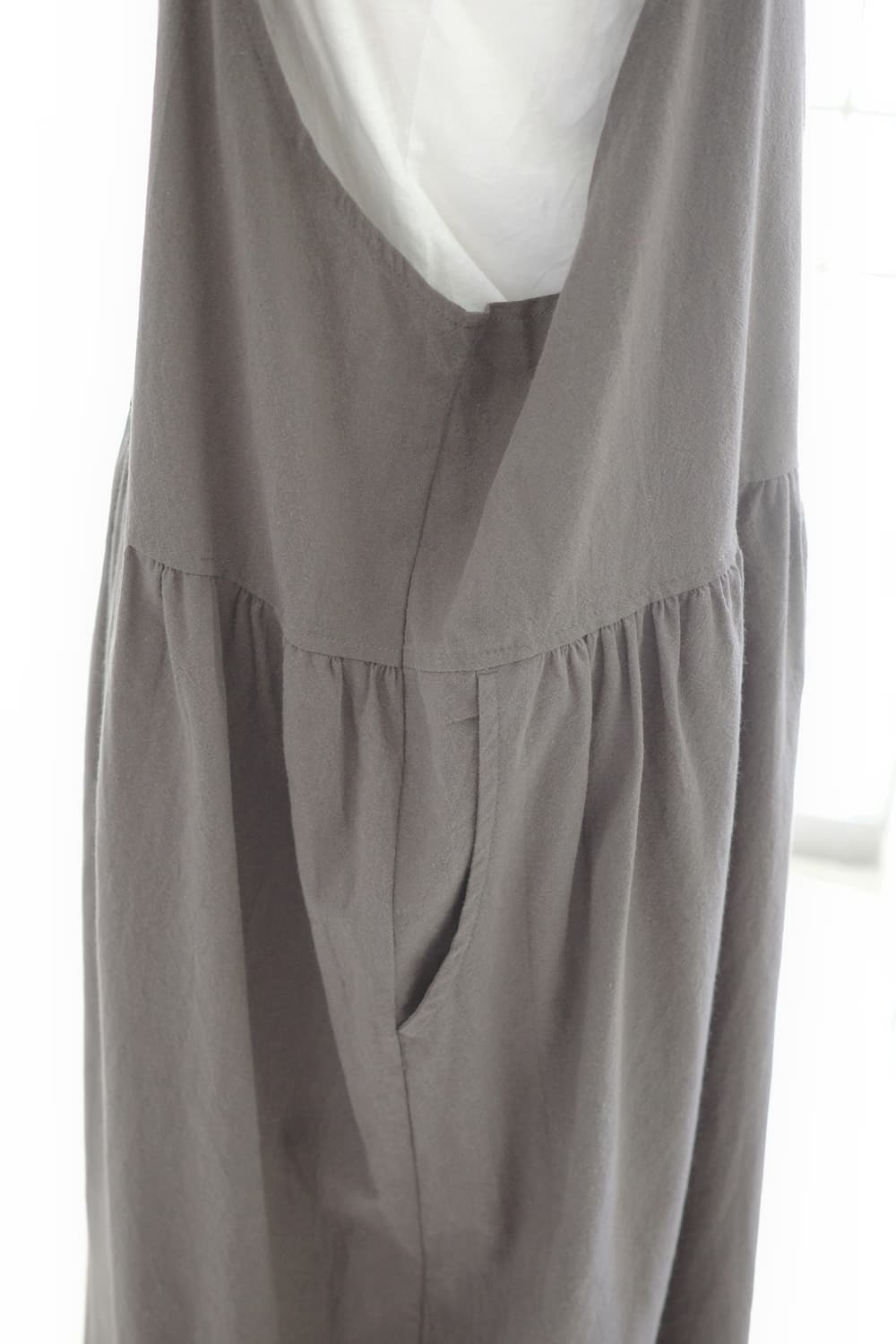 Lutique 차콜 멜방 코튼  롱 원피스 상품이미지3