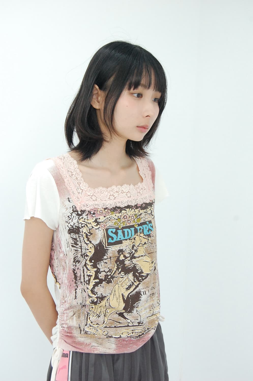 Lyon deux shirring top 상품이미지5