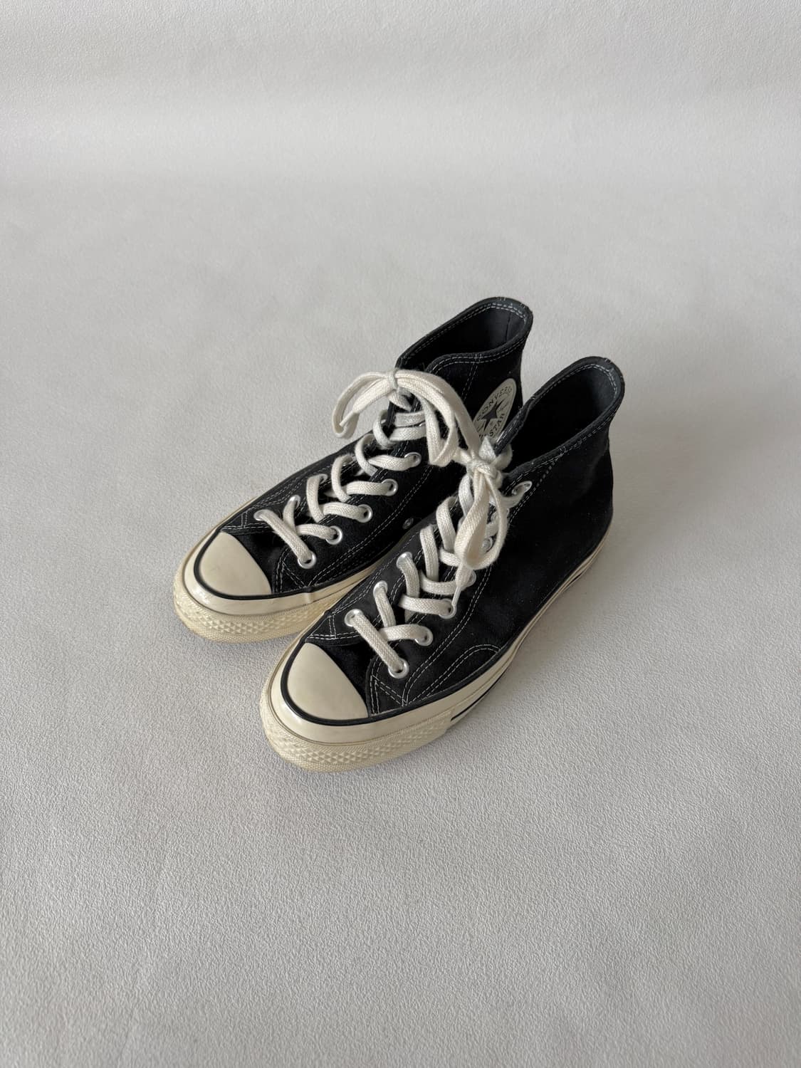 [240]컨버스(Converse) 척테일러 하이 스웨이드 블랙 상품이미지3