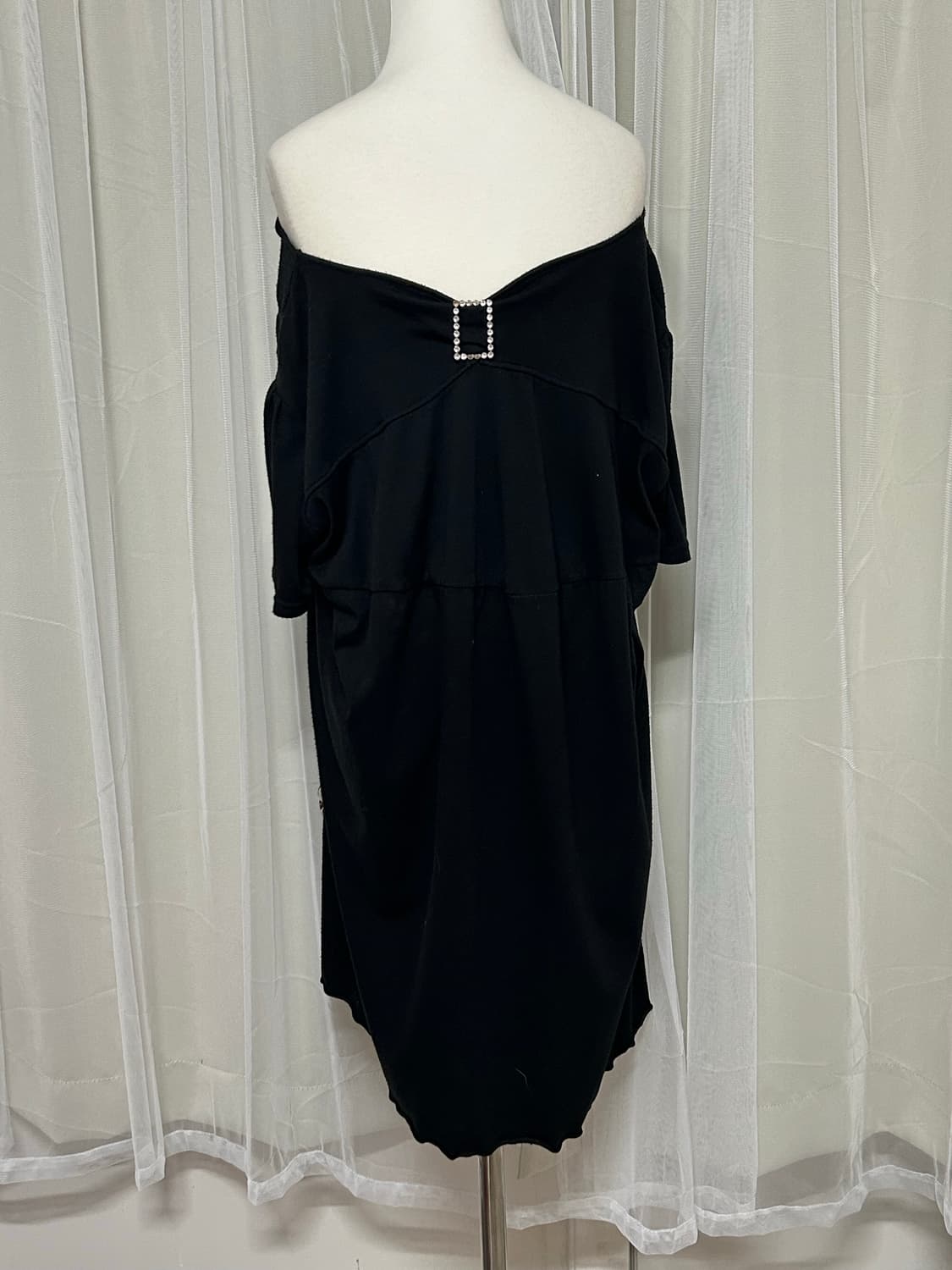 레오파드 레이스 오프숄더 갸루 탑  상품이미지4