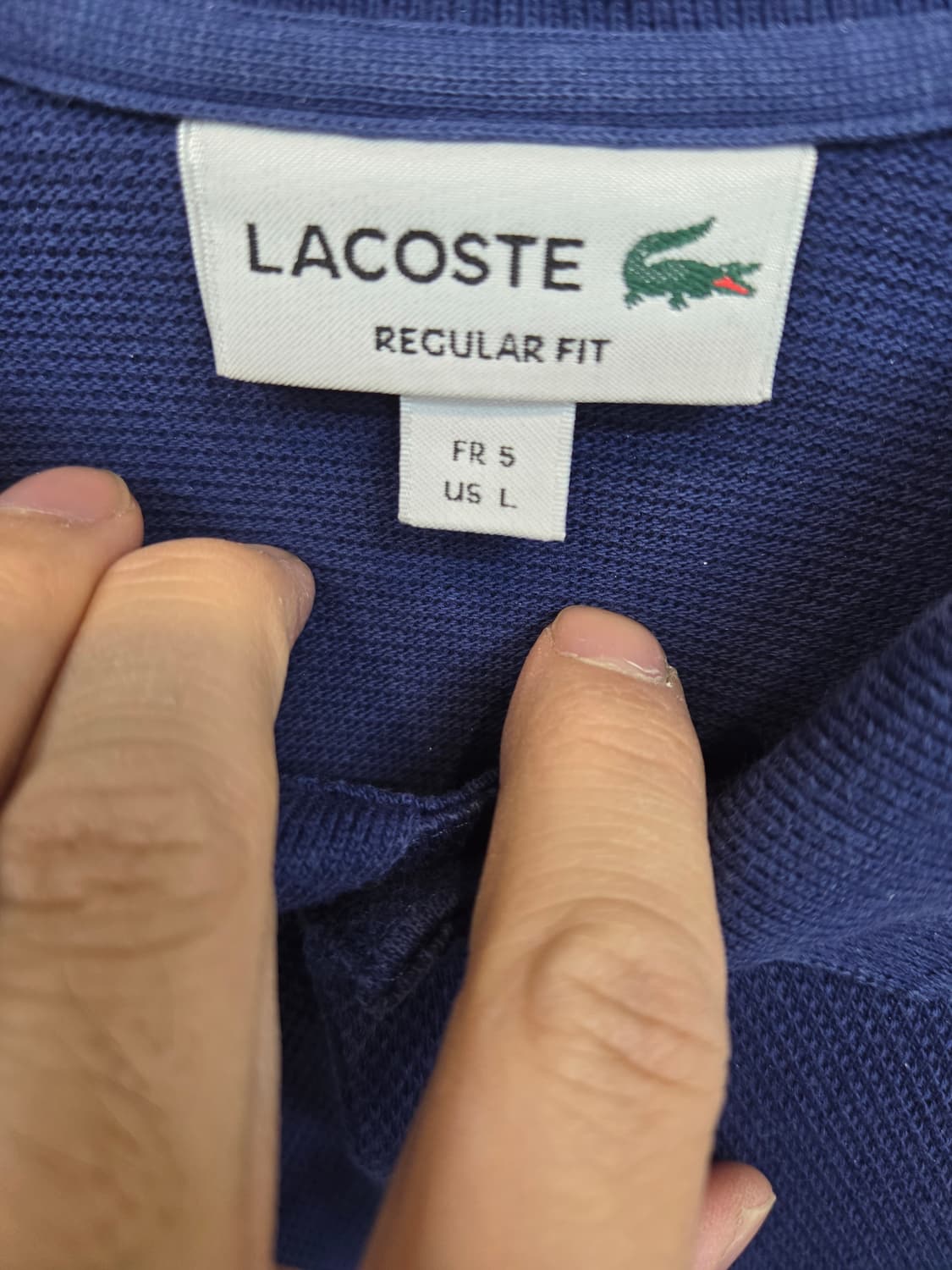 라코스테 빈티지 스펠아웃 컬러블록 럭비 카라긴팔 L 상품이미지3