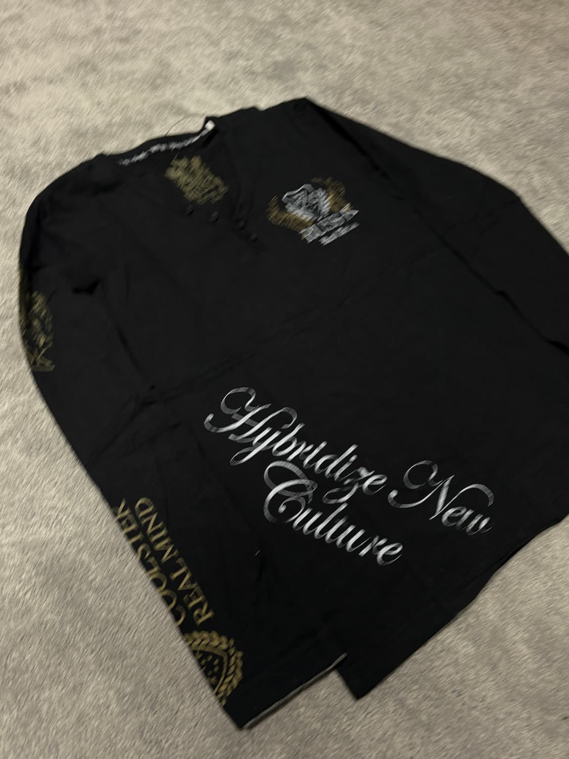 Vintage V-kei mood Punk longsleeve 상품이미지4