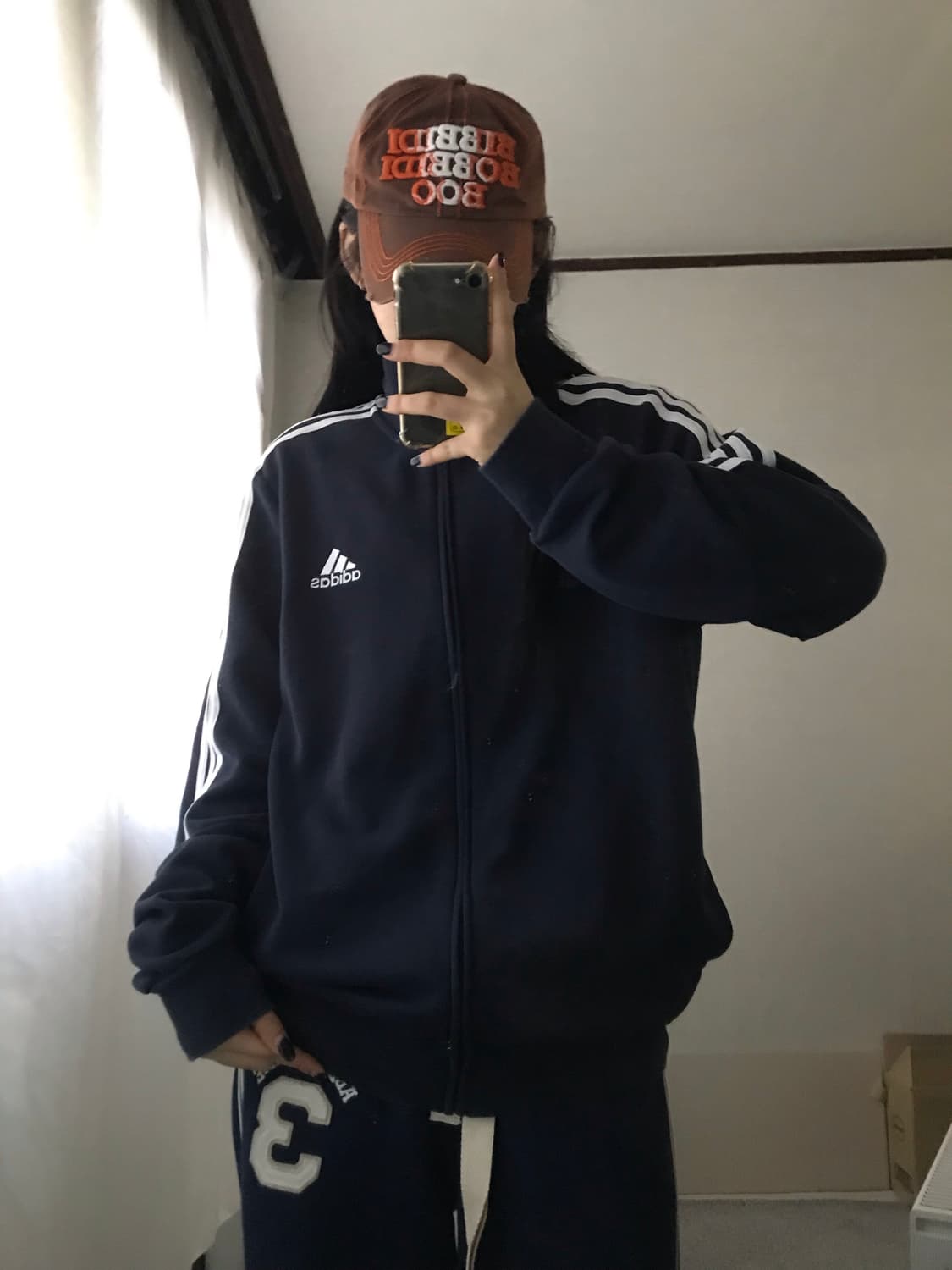 아디다스 네이비 면집업 상품이미지3