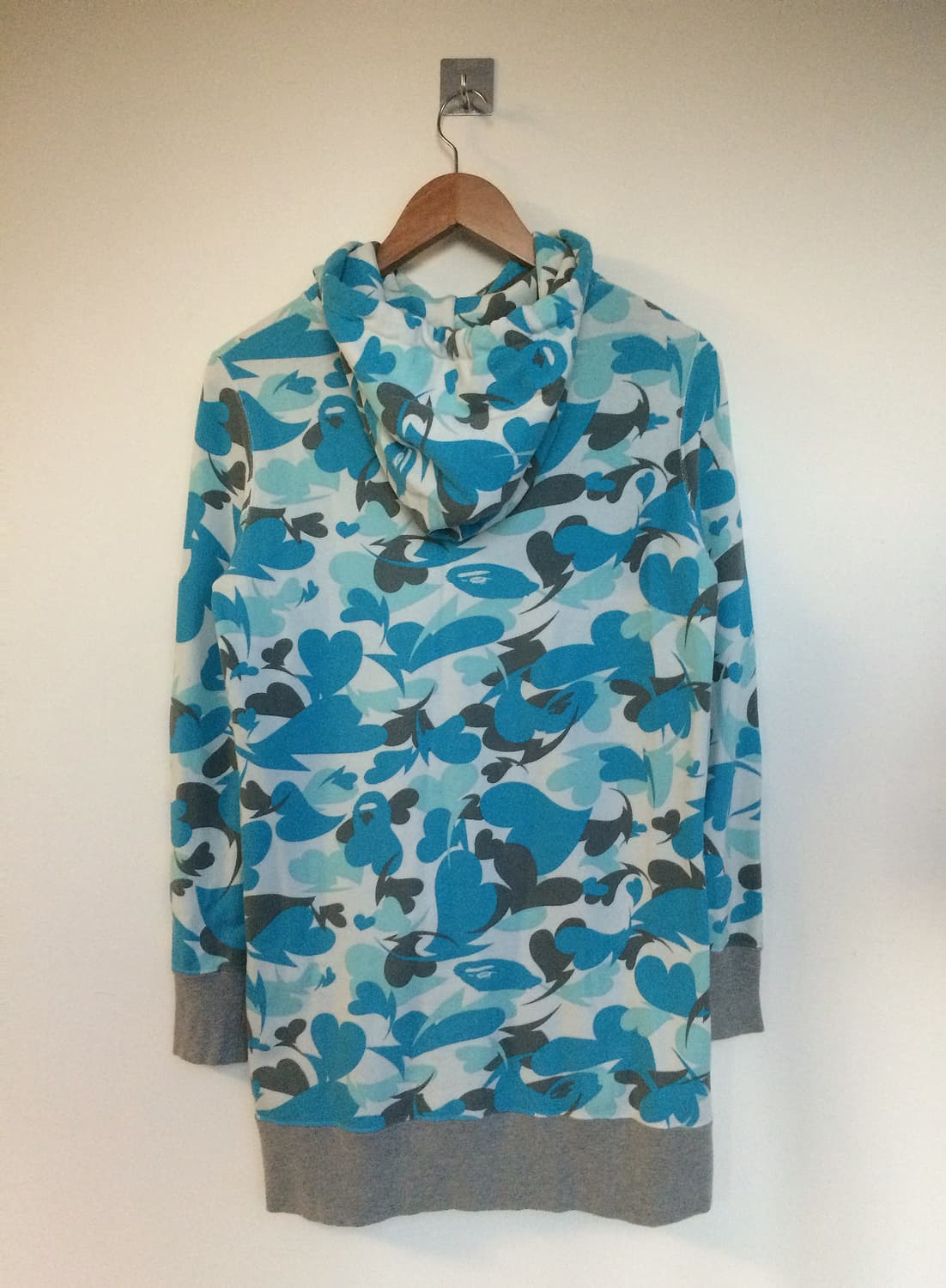 유일매물 초희귀 베이프 하트 카모 후드 원피스 맨투맨 미니 원피스 상품이미지10