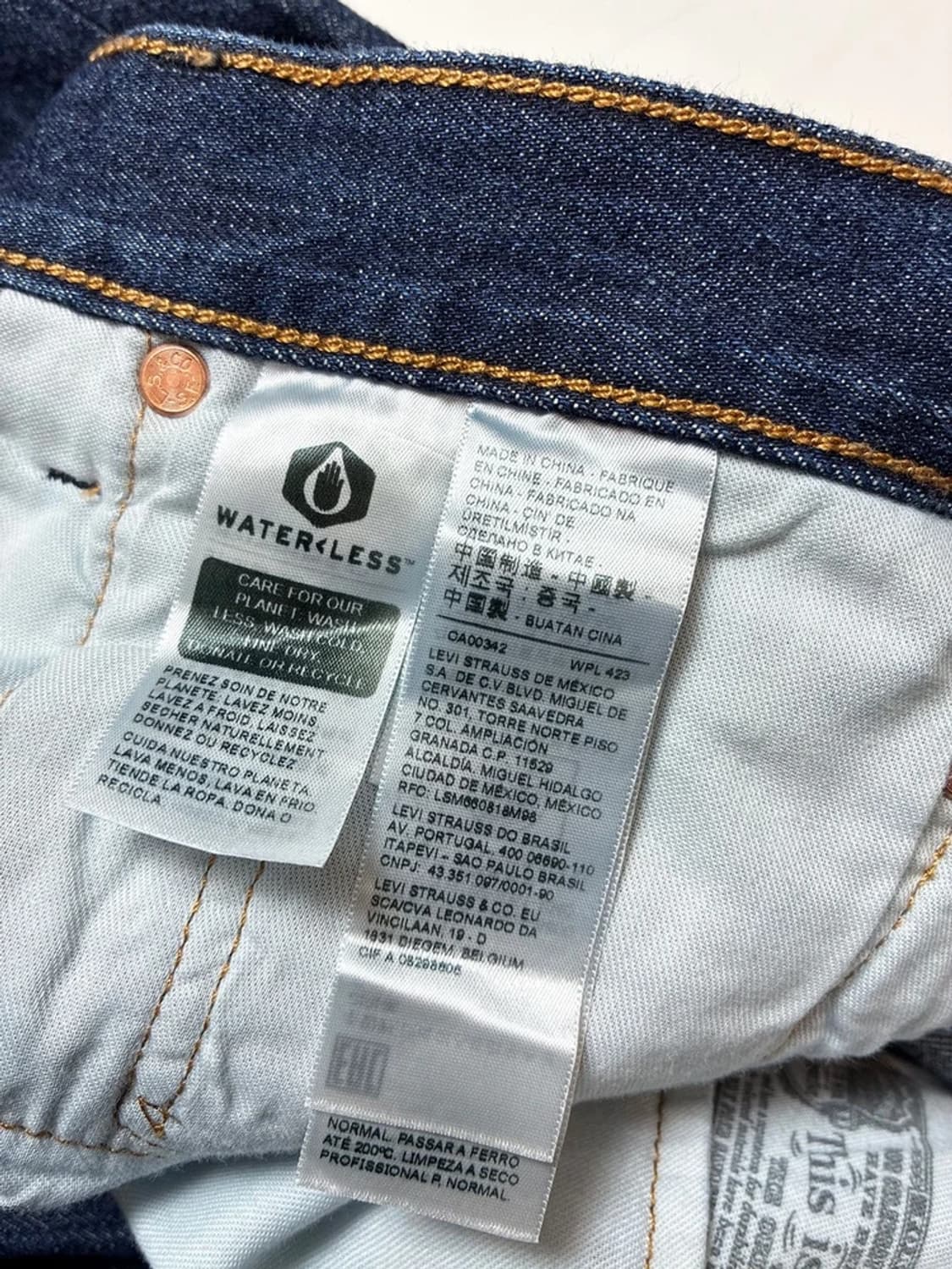 리바이스 00's 501 스트레이트 진청 데님 팬츠 PN8276 상품이미지8