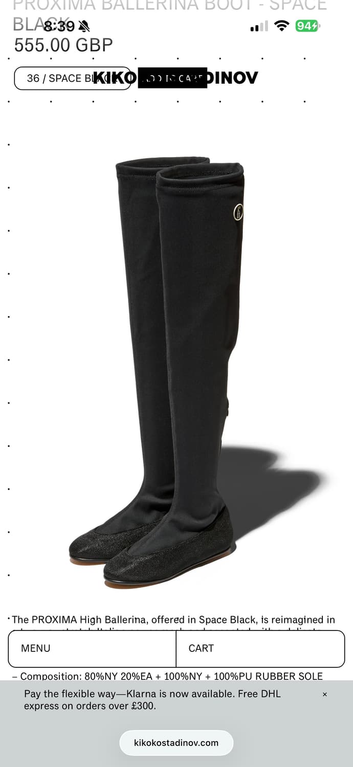 Kiko kostadinov 발레리나 부츠 상품이미지3