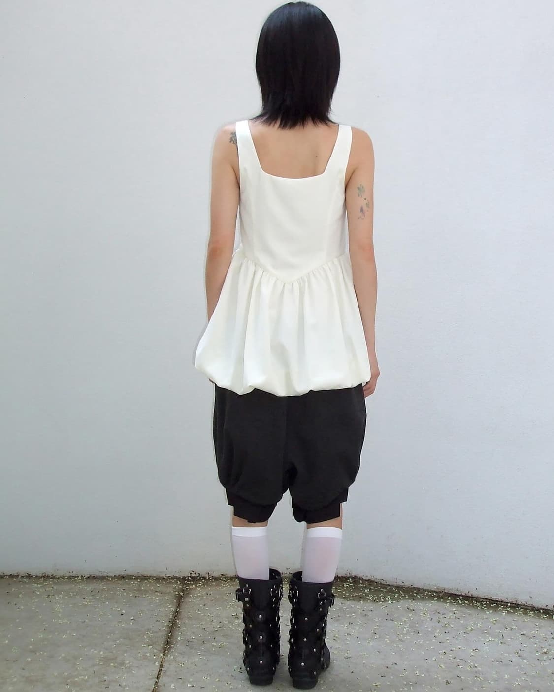 Gyeong 미니 퍼프 드레스 크림 상품이미지3