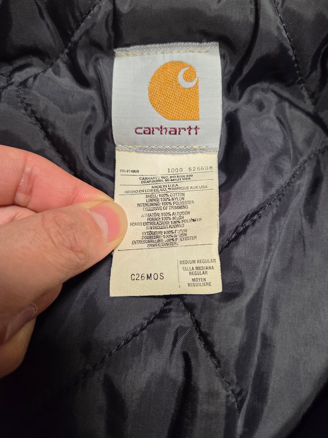 칼하트 트래디셔널(아크틱) C26 모스그린 M사이즈(실측 105) 상품이미지2