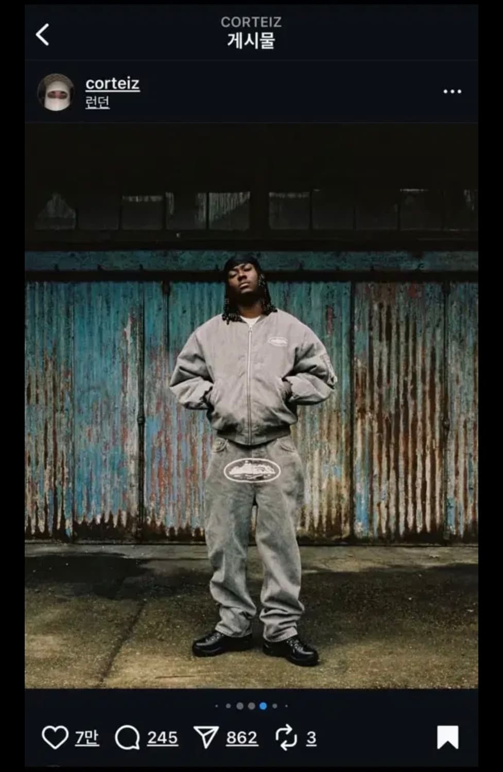 코르테이즈 배기 진 라이트 그레이 32 상품이미지1