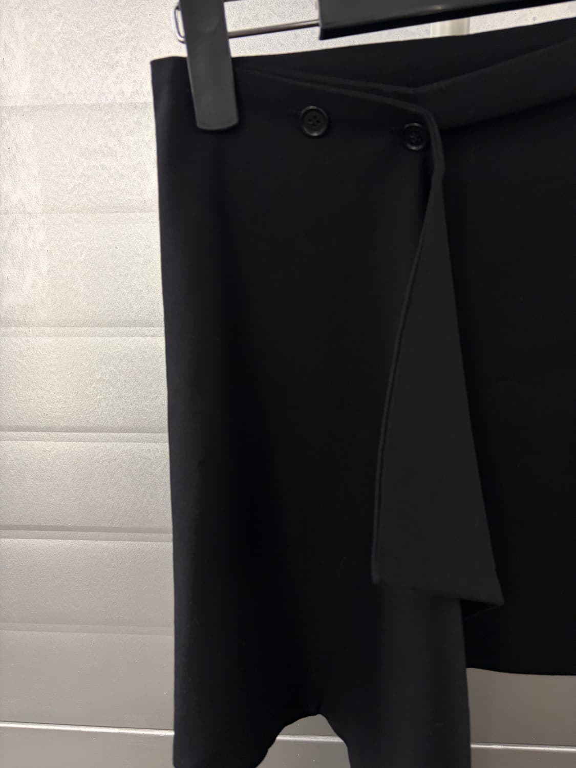 Le 르 wool button layered wrap skirt 상품이미지4