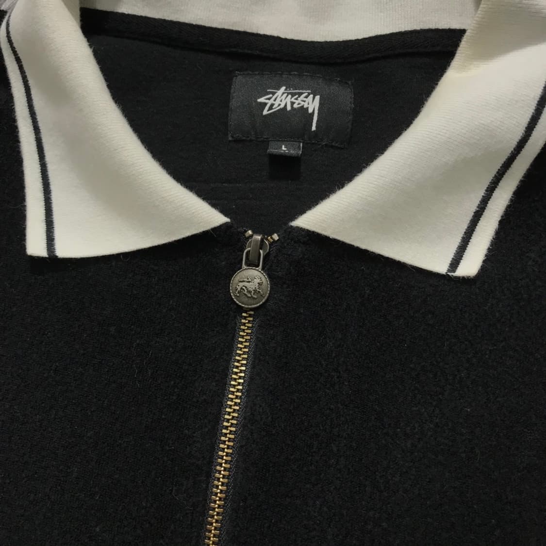 [[L,A급,공용] 스투시(STUSSY) 테리 반집업 니트 폴로티@723 상품이미지3