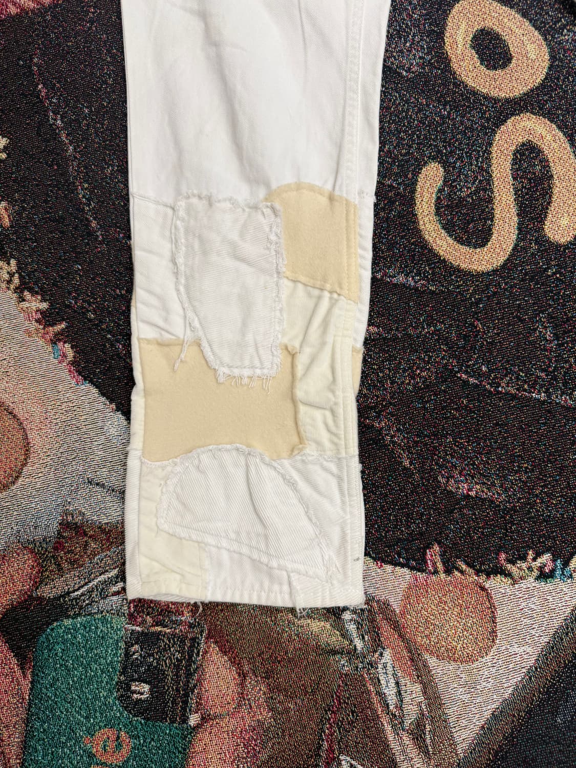 꼼데 가르송 옴므 플러스 패치워크 화이트데님 상품이미지3