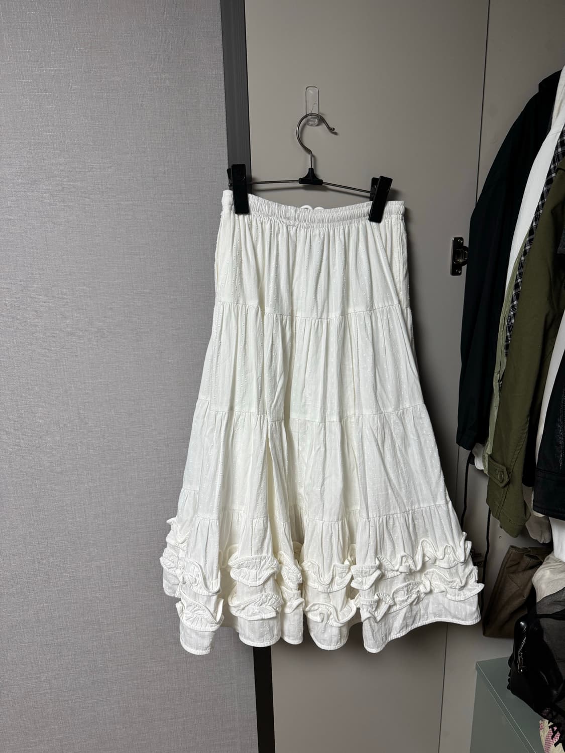 플리즈프로젝트 middle frill skirt(1회 착용) 상품이미지6