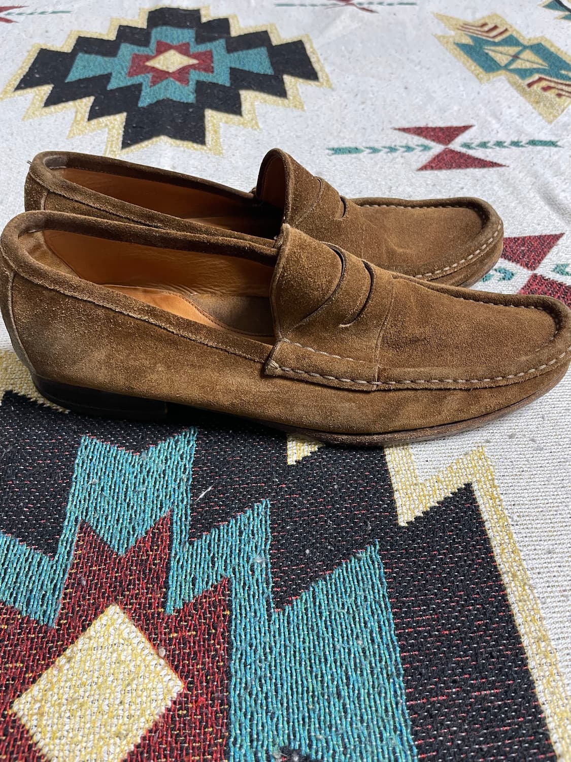 폴로 랄프로렌 퍼플라벨 스웨이드 로퍼(9D) 상품이미지4