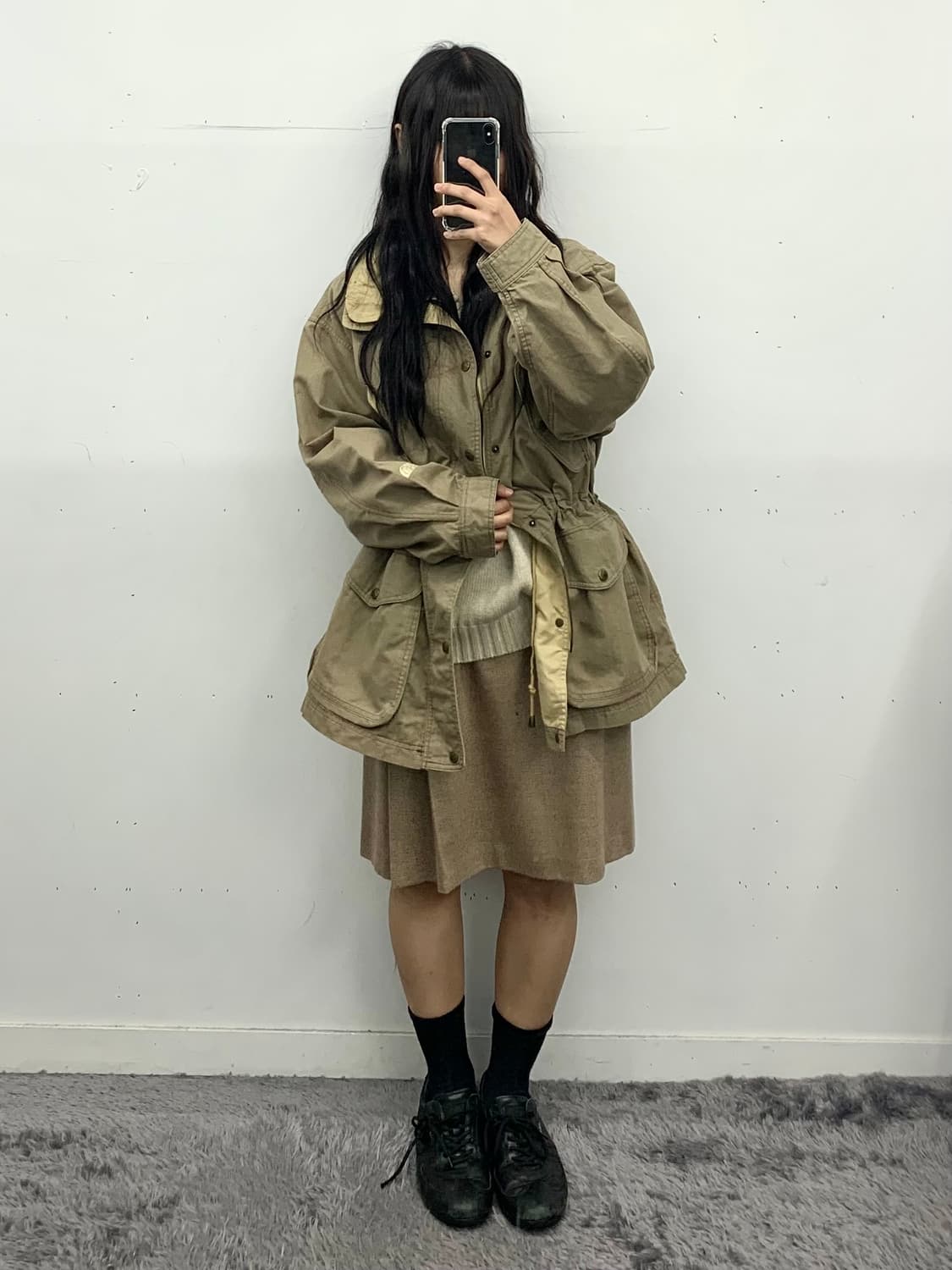 버버리 h라인 미디 스커트 상품이미지6