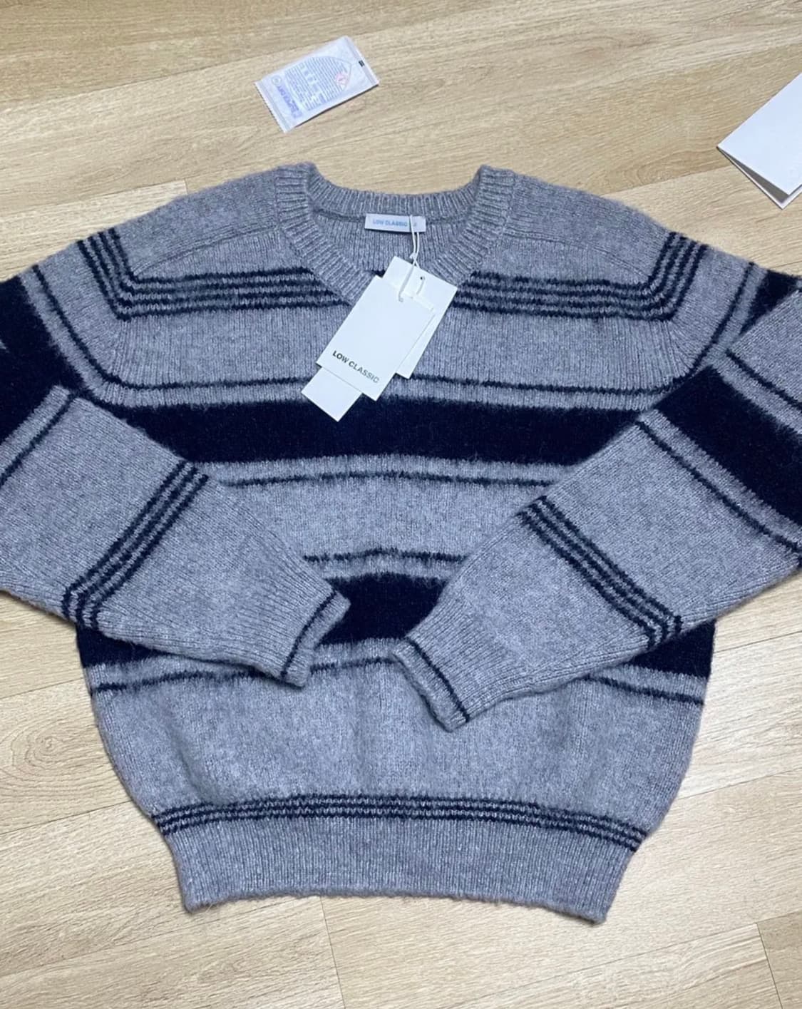 로우클래식 스트라이프 퍼지니트  상품이미지4