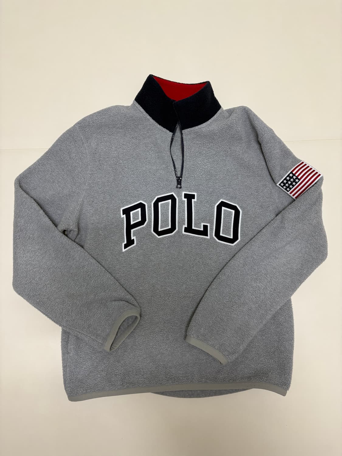 폴로 성조기 하프집업 M 상품이미지1