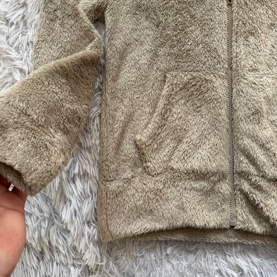 CUTIE BLONDE 일본빈티지 y2k 후리스 후드집업 노드 M 42 상품이미지5