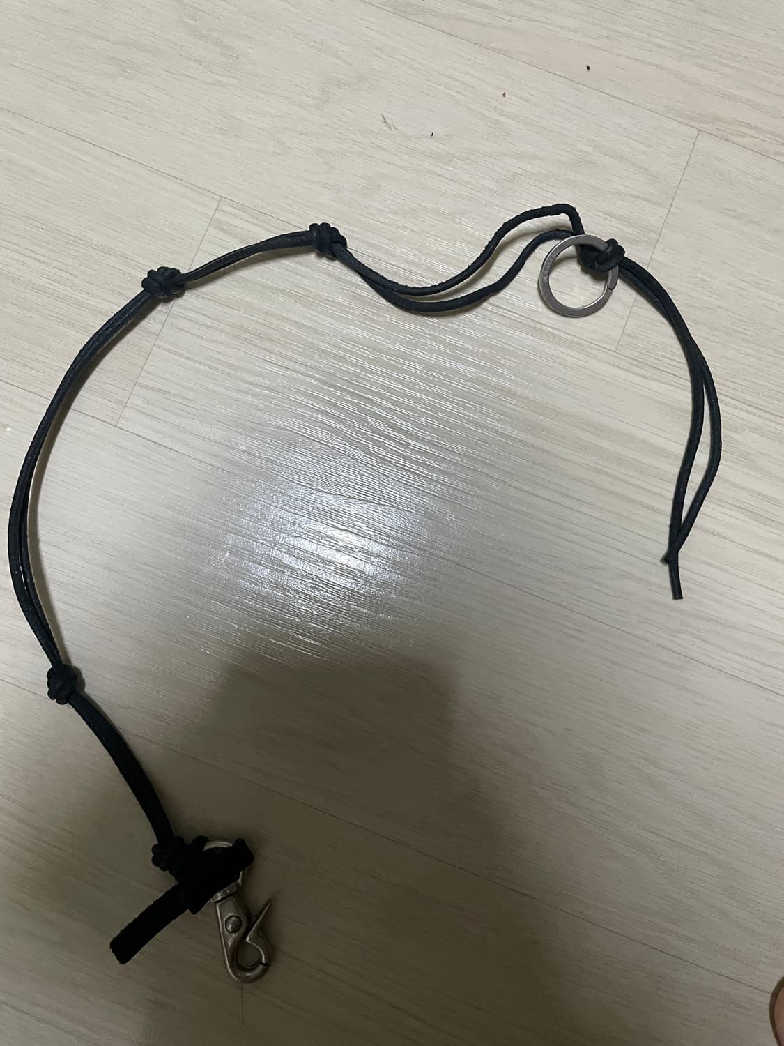 아워레가시 블랙 레더 키체인 블랙(라돈) 상품이미지1